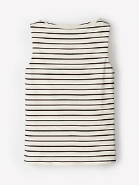 Camisole à Col Bateau en Coton Biologique