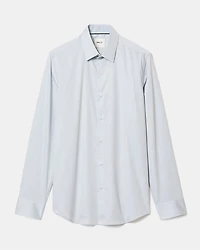 Slim Fit Denim-Like Dress Shirt