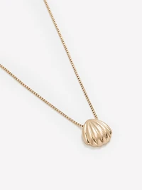 Long Necklace with Shell Pendant