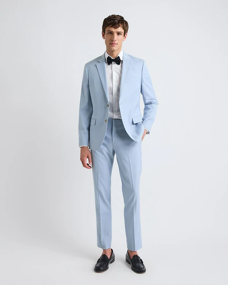 Slim-Fit Light Blue Suit Pant