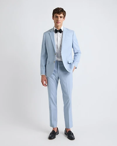 Slim-Fit Light Blue Suit Pant