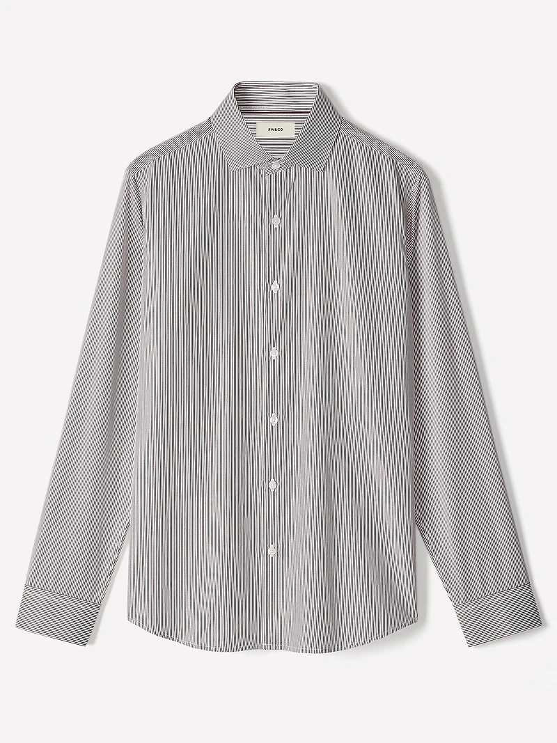 Chemise Habillée à Coupe Étroite Rayures