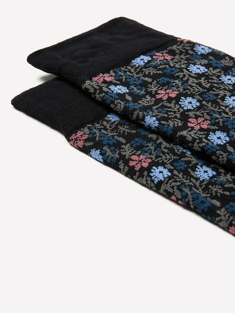 Bas Habillés avec Fleurs