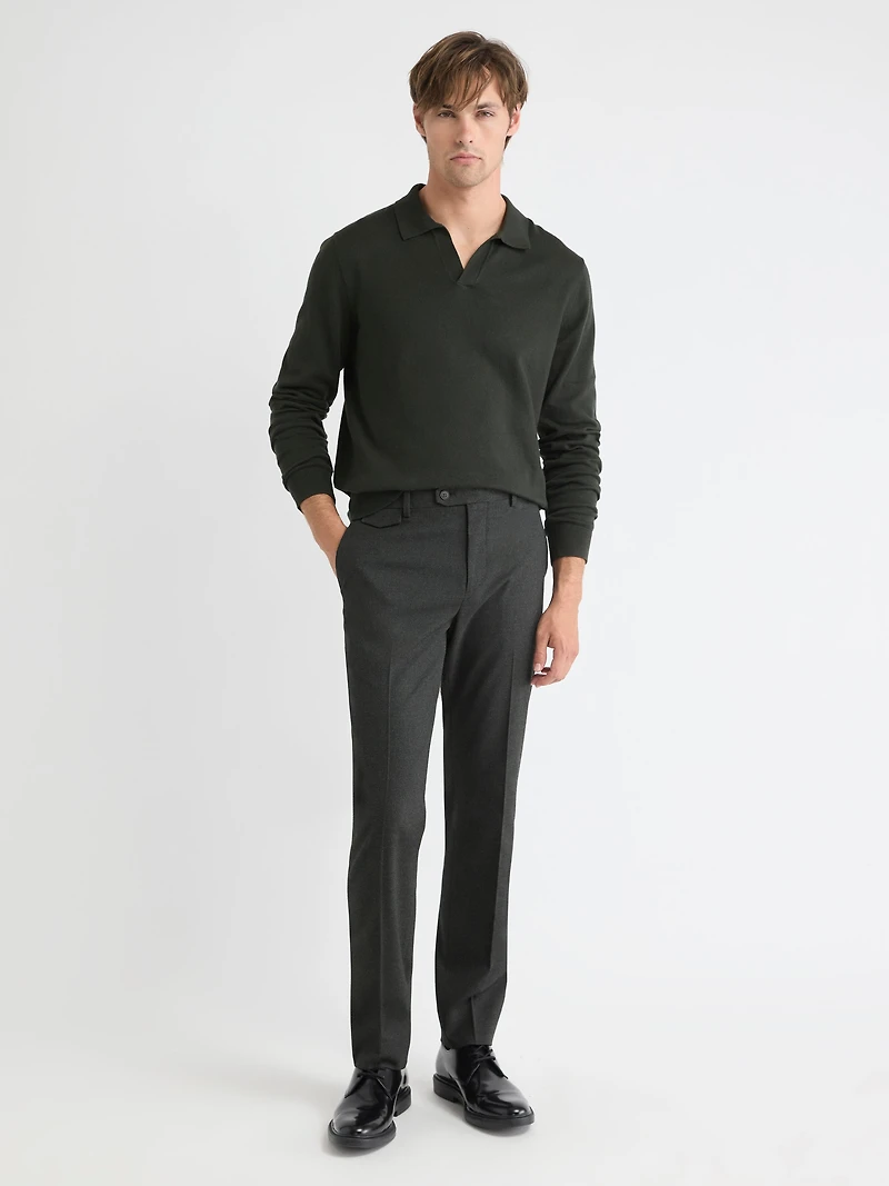 Pull à Manches Longues avec Col Johnny