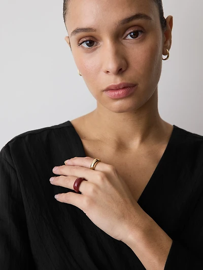 Metal and Acrylic Rings - Set of 2