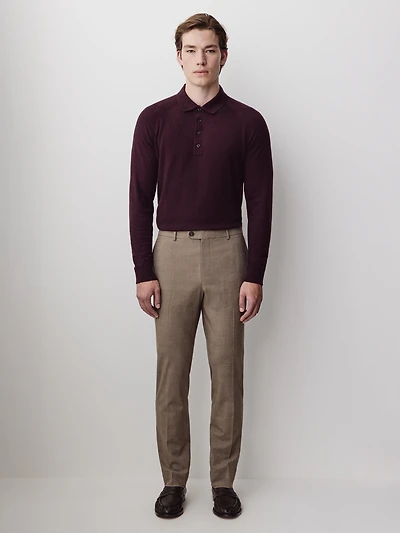 Slim-Fit Prince-of-Wales Pant