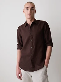 Chemise à Manches Longues en Lin