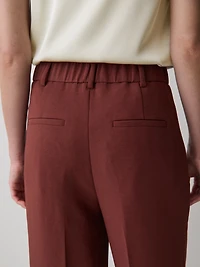Pantalon à Taille Haute et Jambe Large