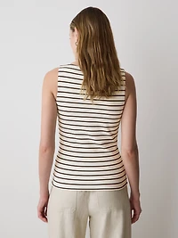 Camisole à Col Bateau en Coton Biologique