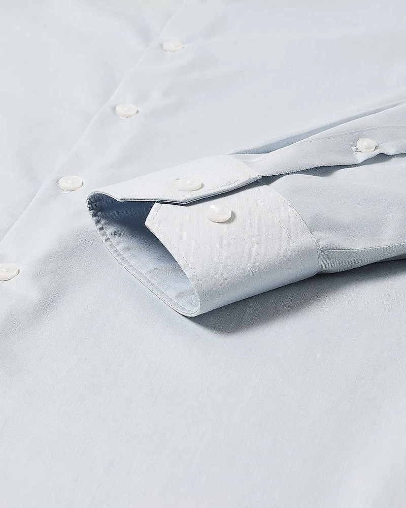 Slim Fit Denim-Like Dress Shirt