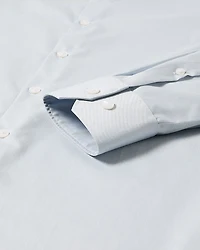 Slim Fit Denim-Like Dress Shirt