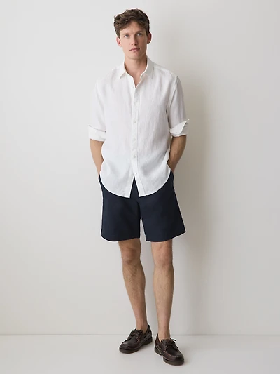 Linen-Blend Shorts