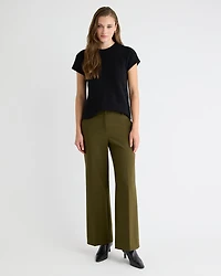 Mid-Rise Wide-Leg Heavy Twill Pant