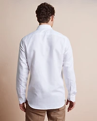Tailored-Fit Linen Dress Shirt