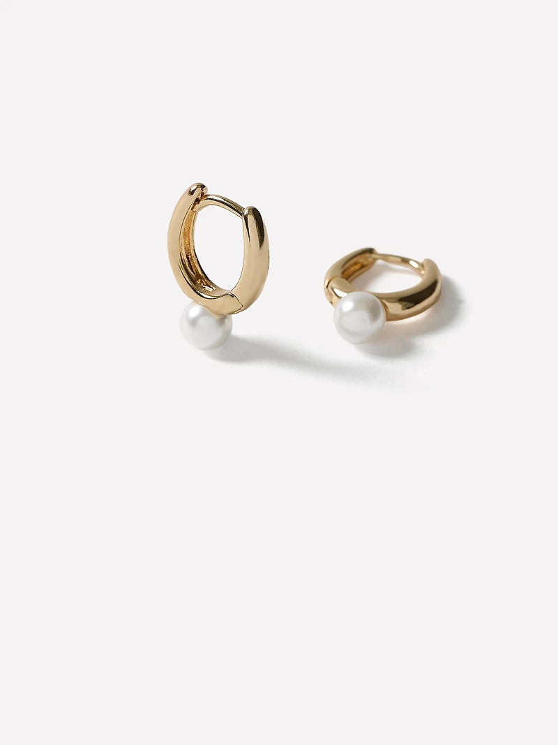 Hoops with Pearls