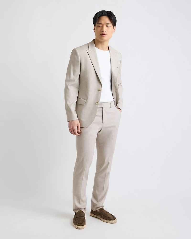 Slim-Fit Stone Suit Blazer