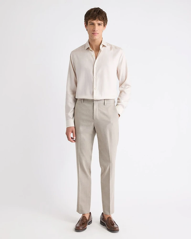 Tailored-Fit Heather Dress Shirt