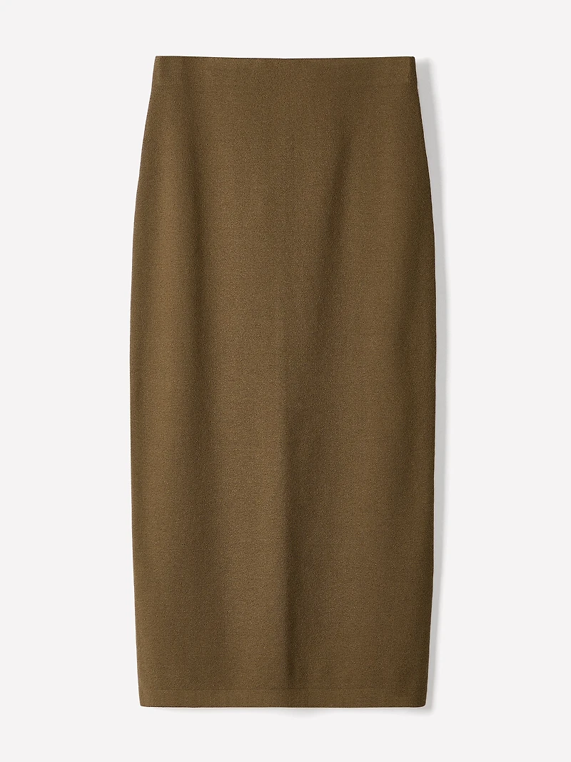 Knitted Pencil Midi Skirt