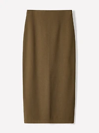 Knitted Pencil Midi Skirt