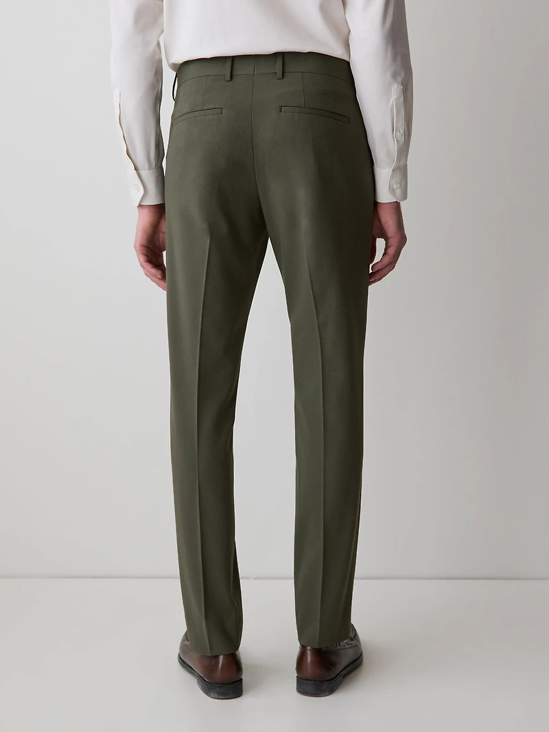 Pantalon de Complet Vert Foncé à Coupe Étroite