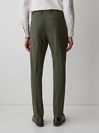 Pantalon de Complet Vert Foncé à Coupe Étroite