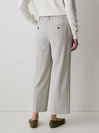 Pantalon Court à Taille Mi-Haute et Jambe Droite