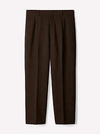 Wide-Leg Pleated Dress Pant