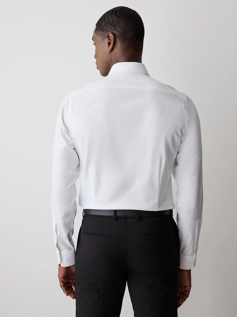 Chemise Habillée Style Tricot à Coupe Étroite