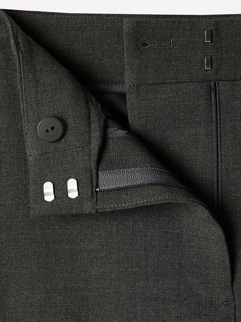 Mid-Rise Wide-Leg Heavy Twill Pant