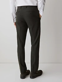 Pantalon de Complet à Coupe Étroite en Tissu Technique