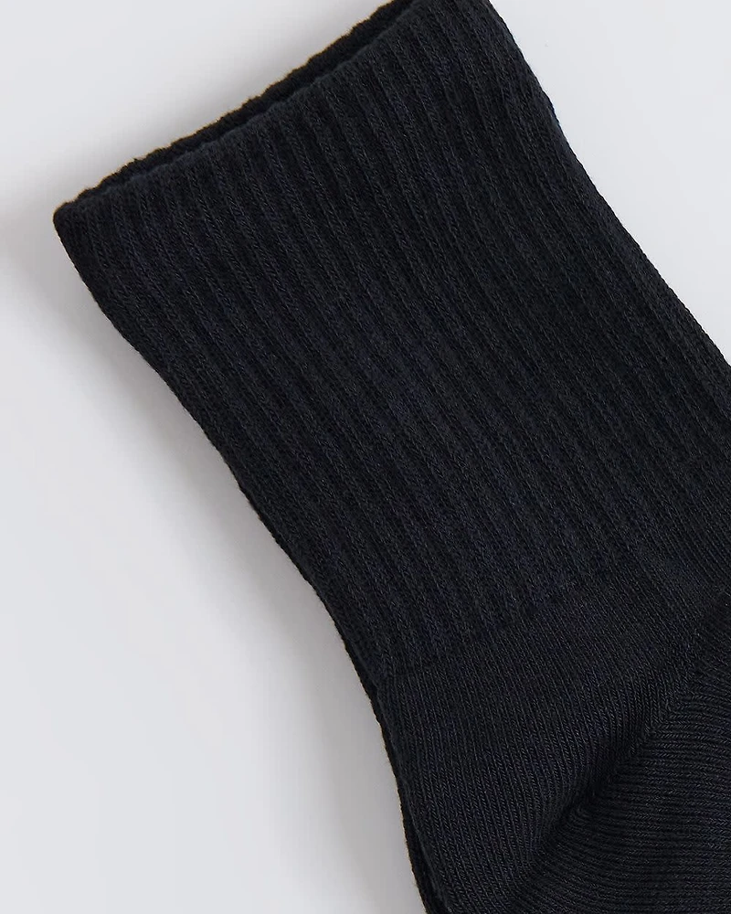 Solid Low Crew Socks