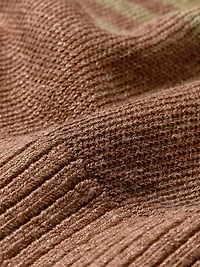 Pull Sans Manches à Col Rond en Mélange de Lin