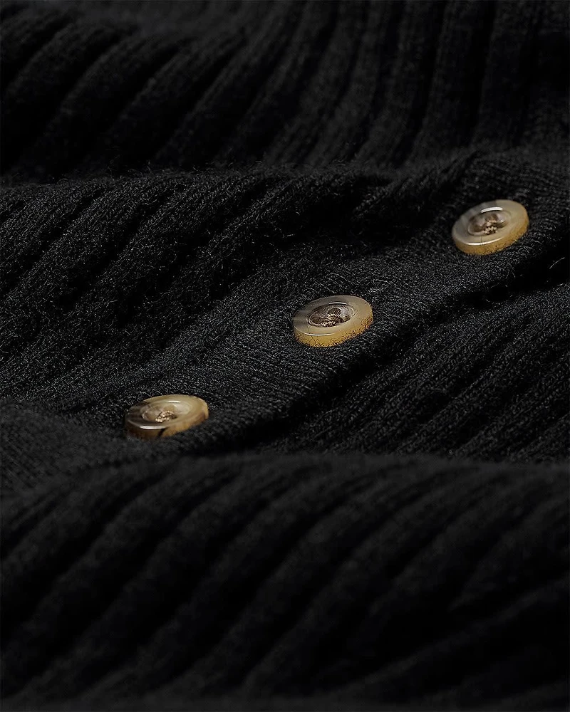 Long-Sleeve Ribbed Sweater