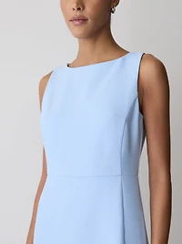 Robe Courte Sans Manches à Col Bateau