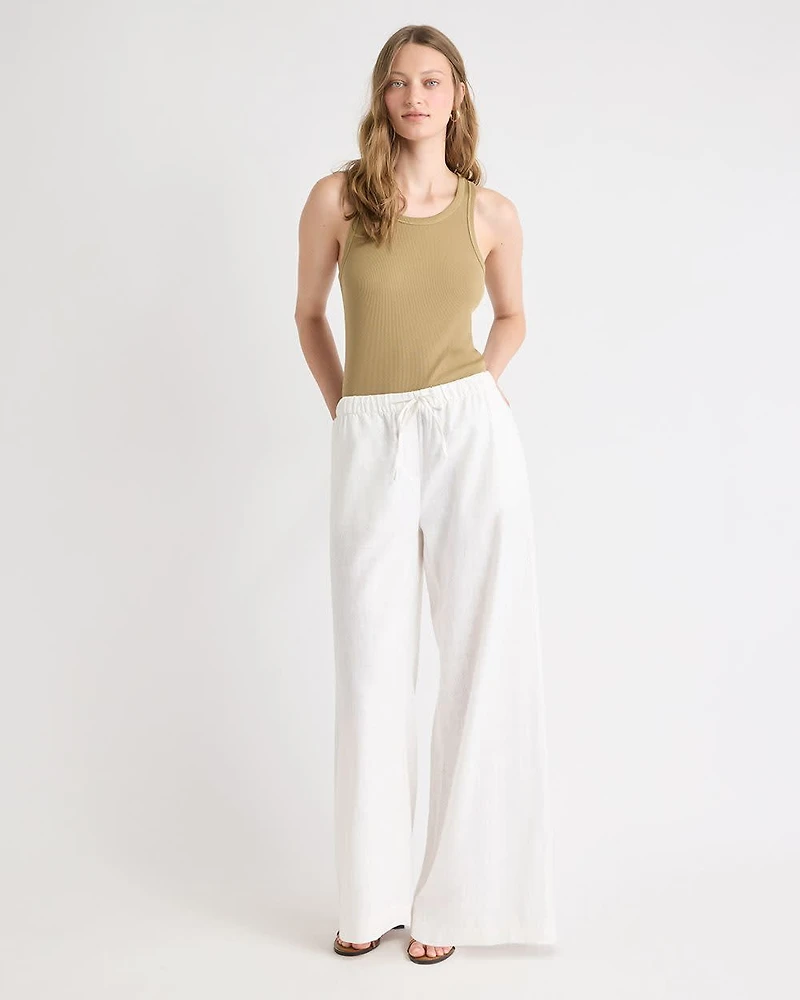 Crew-Neck Racerback Fitted Tank