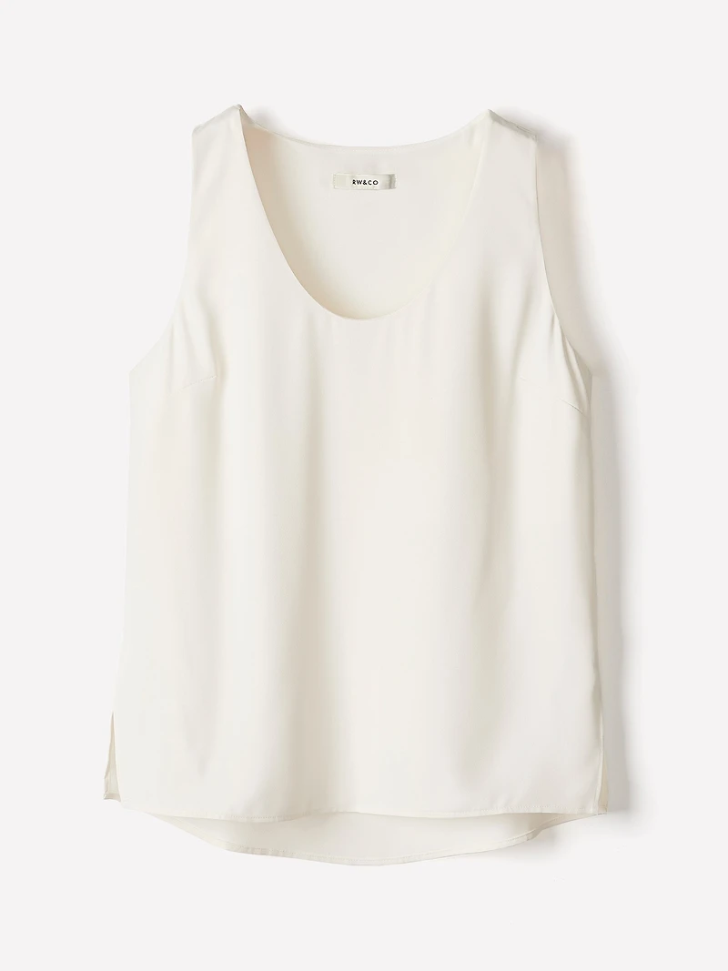 U-Neck Luxe Crepe Cami