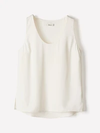 U-Neck Luxe Crepe Cami