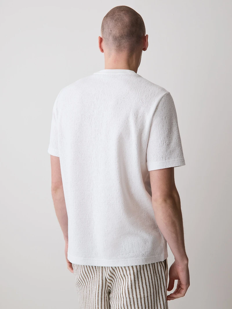 Short-Sleeve Crew-Neck Burnout T-Shirt