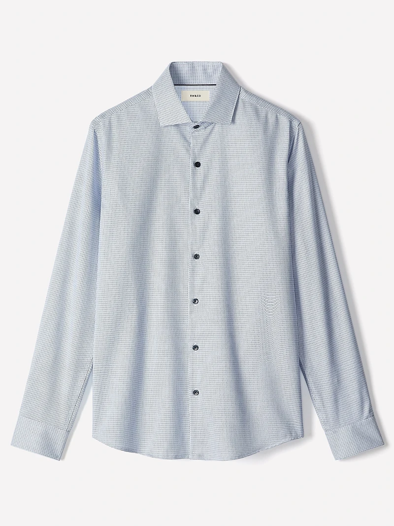 Chemise Habillée Texturée à Coupe Étroite