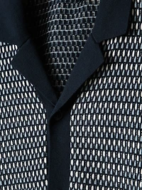 Pull Rayé à Boutonner Manches Courtes et Col Camp