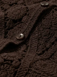 Buttoned-Down Crochet Tank Top