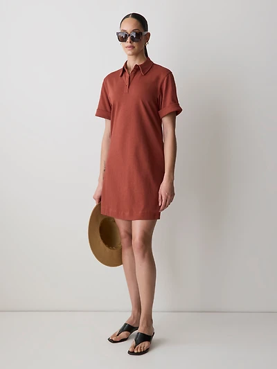 Short-Sleeve Polo Dress