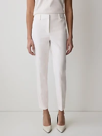 Pantalon Indispensable 7/8 Signature à Jambe Étroite et Taille Mi-Haute