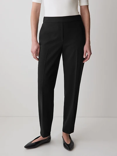 Mid-Rise Tapered-Leg Flowy Jogger Pant