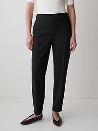 Mid-Rise Tapered-Leg Flowy Jogger Pant