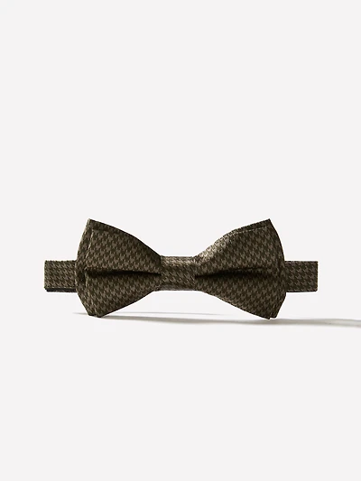 Wide Houndstooth Bow Tie