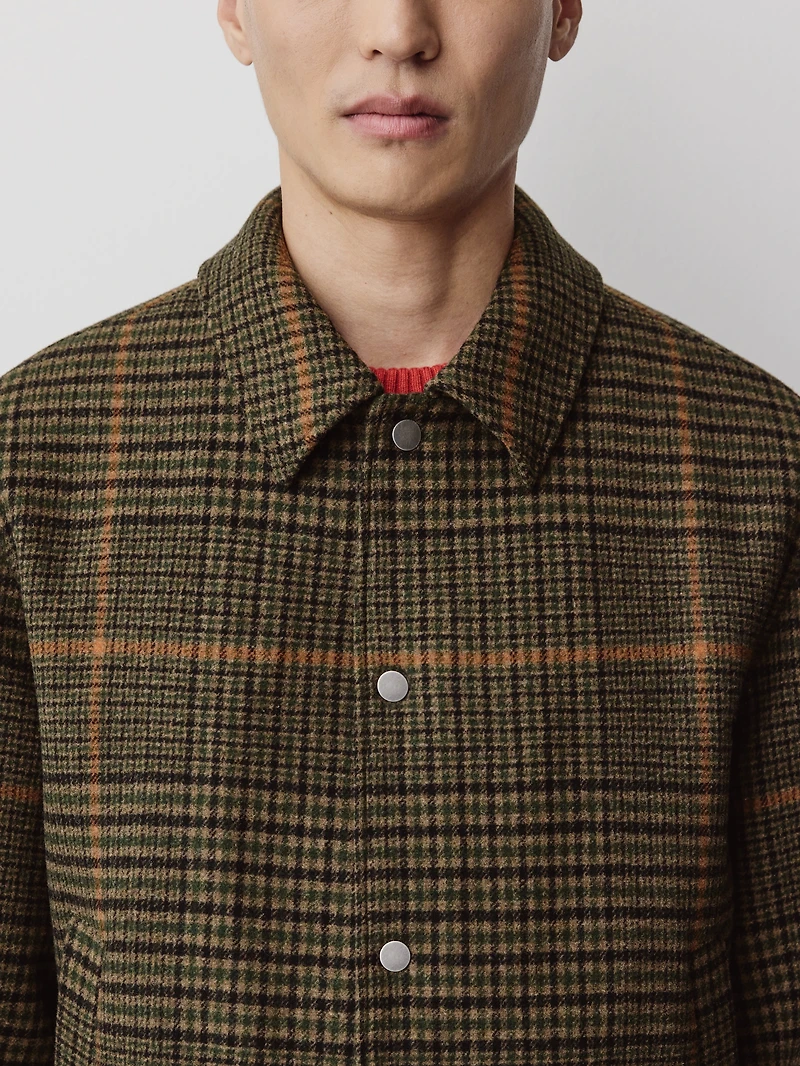 Veste en Laine Carreautée
