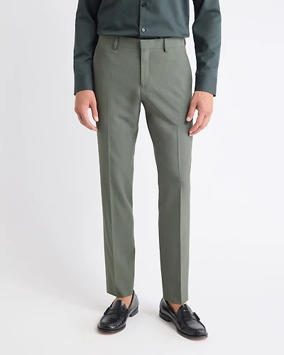 Slim-Fit Green Suit Pant