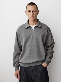 Polo à Demi-Zip et Manches Longues