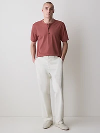 Short-Sleeve Henley T-Shirt